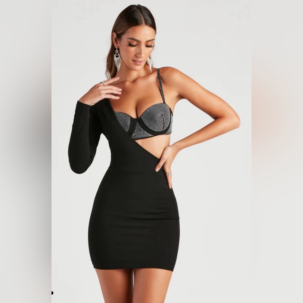 Windsor Master Piece Rhinestone Bra Dress